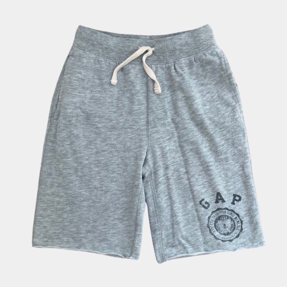 Boys GAP Cut Off Sweat Pant Shorts Gray Size Medium (8)